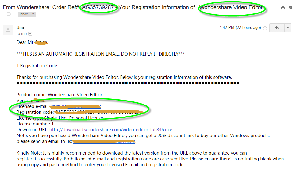 recoverit email and registration code